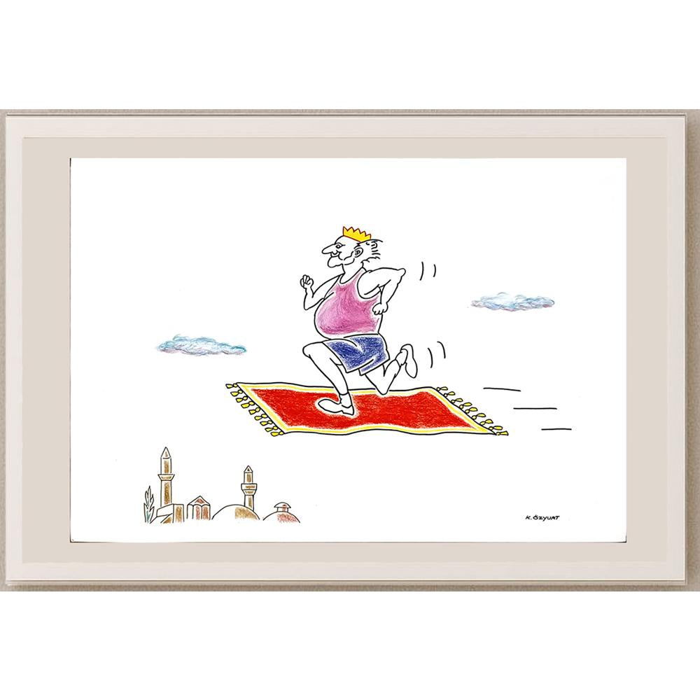 Kemal Özyurt 43x30cm Orijinal Karikatür BOD04453