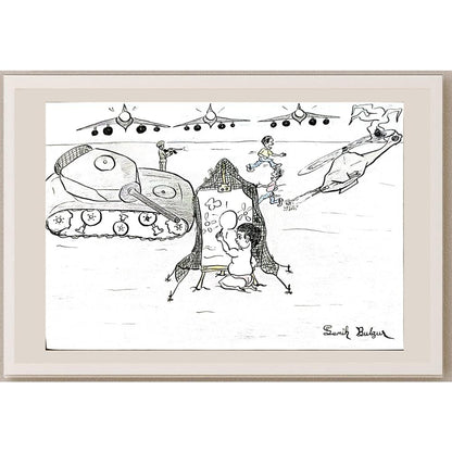 Semih Bulgur 29x21cm Orijinal Karikatür BOD04454