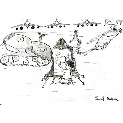 Semih Bulgur 29x21cm Orijinal Karikatür BOD04454