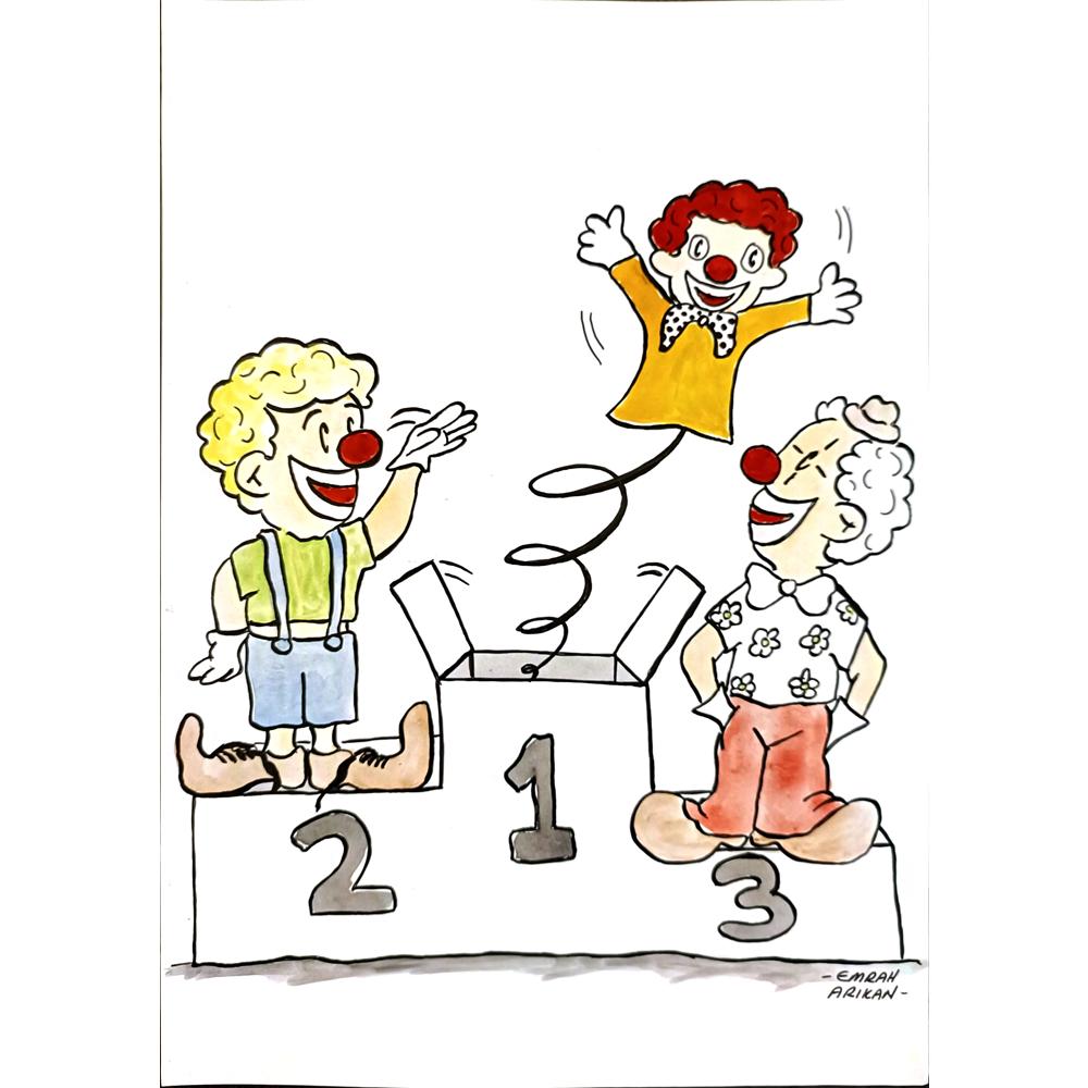 Emrah Arıkan 29x21cm Orijinal Karikatür BOD04457