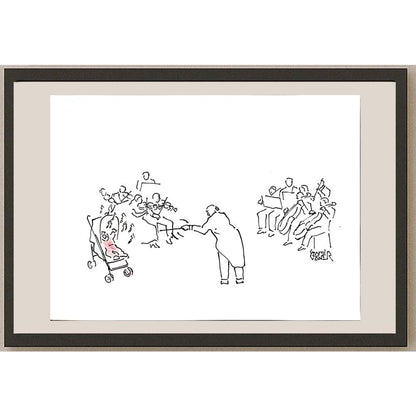 Sami Caner 29x21cm Orijinal Karikatür BOD04458