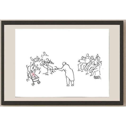 Sami Caner 29x21cm Orijinal Karikatür BOD04458