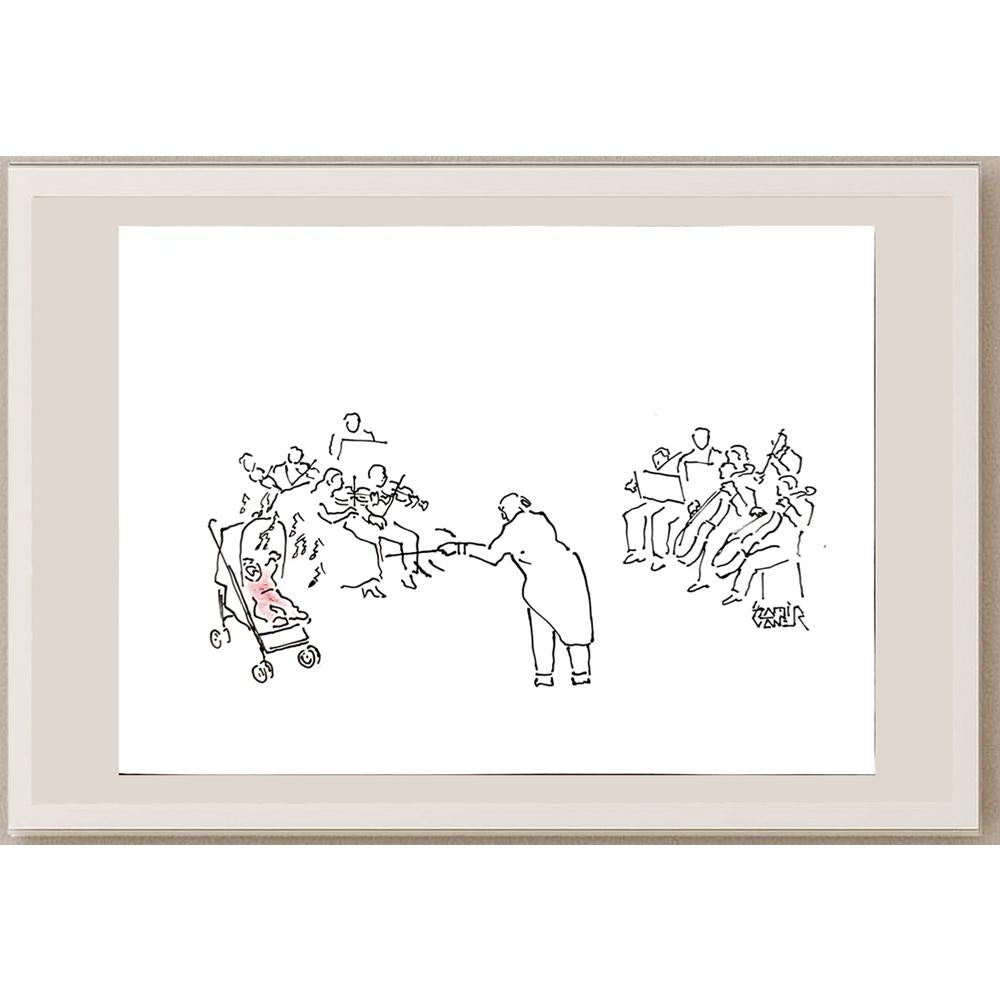 Sami Caner 29x21cm Orijinal Karikatür BOD04458