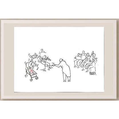 Sami Caner 29x21cm Orijinal Karikatür BOD04458