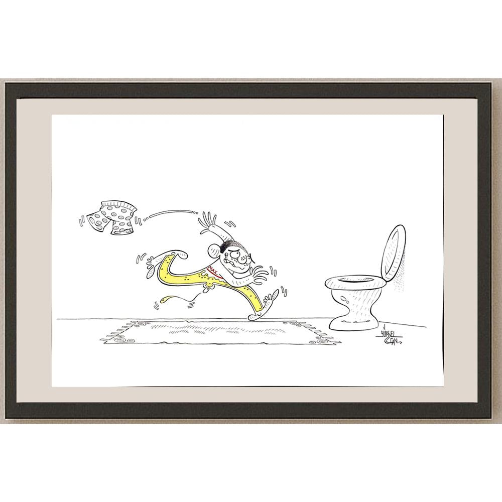 Yüksel Can 43x30cm Orijinal Karikatür BOD04459