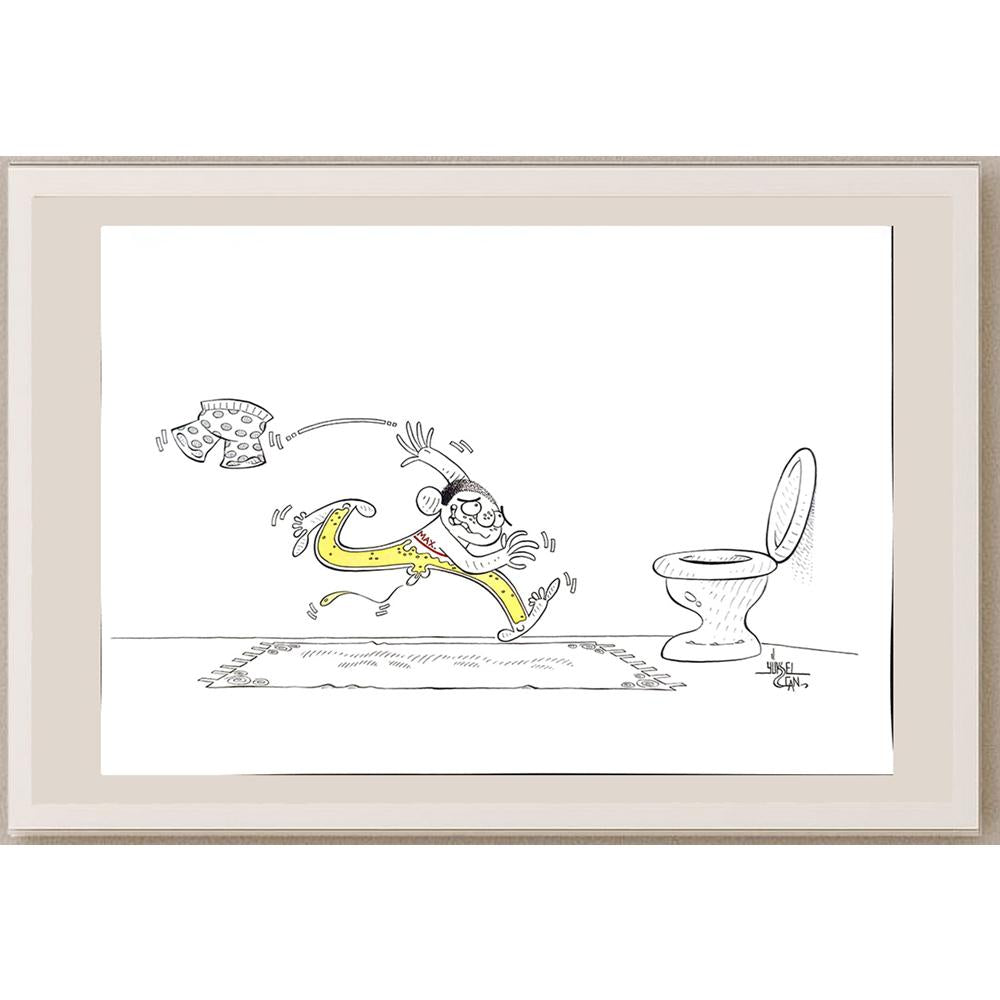 Yüksel Can 43x30cm Orijinal Karikatür BOD04459