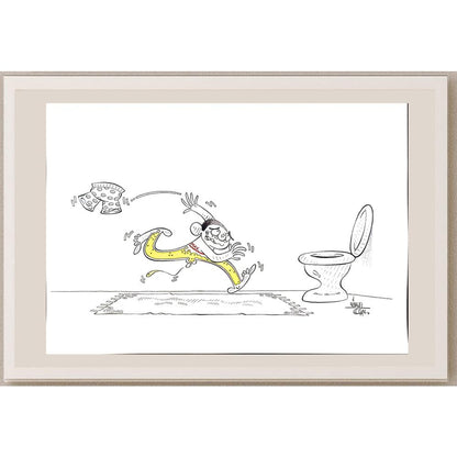 Yüksel Can 43x30cm Orijinal Karikatür BOD04459