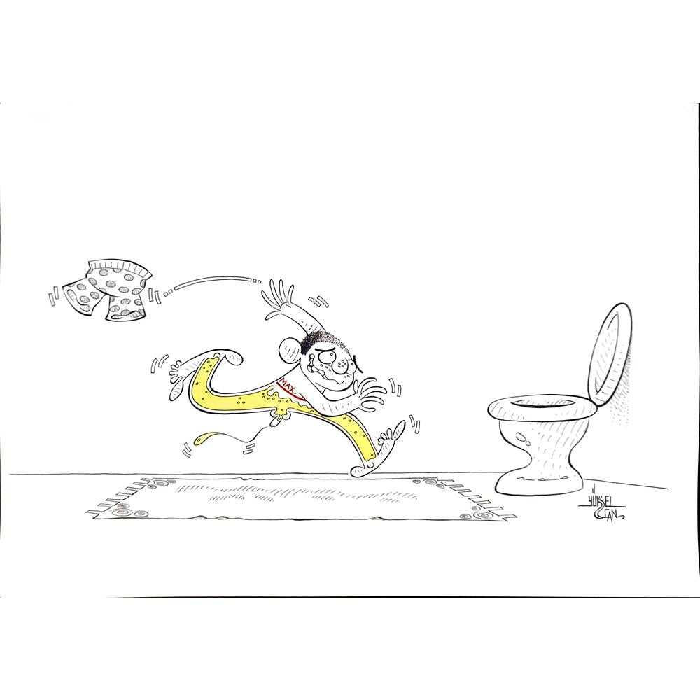 Yüksel Can 43x30cm Orijinal Karikatür BOD04459