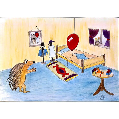 Ekrem Baş 43x30cm Orijinal Karikatür BOD04464