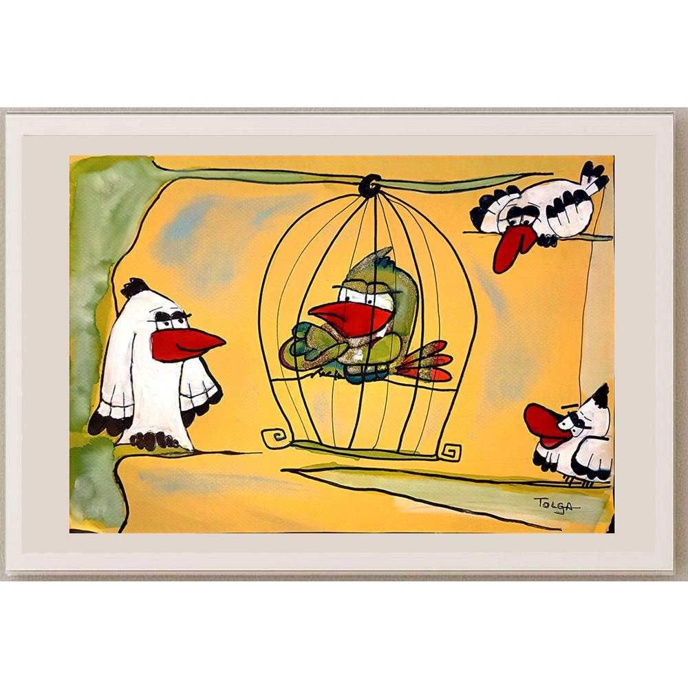 Tolga Sakarya 35x25cm Orijinal Karikatür BOD04466