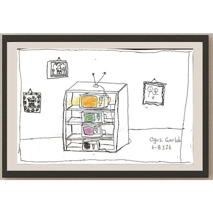 Oğuz Çorluk 33x23cm Orijinal Karikatür BOD04467