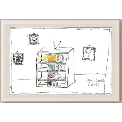 Oğuz Çorluk 33x23cm Orijinal Karikatür BOD04467