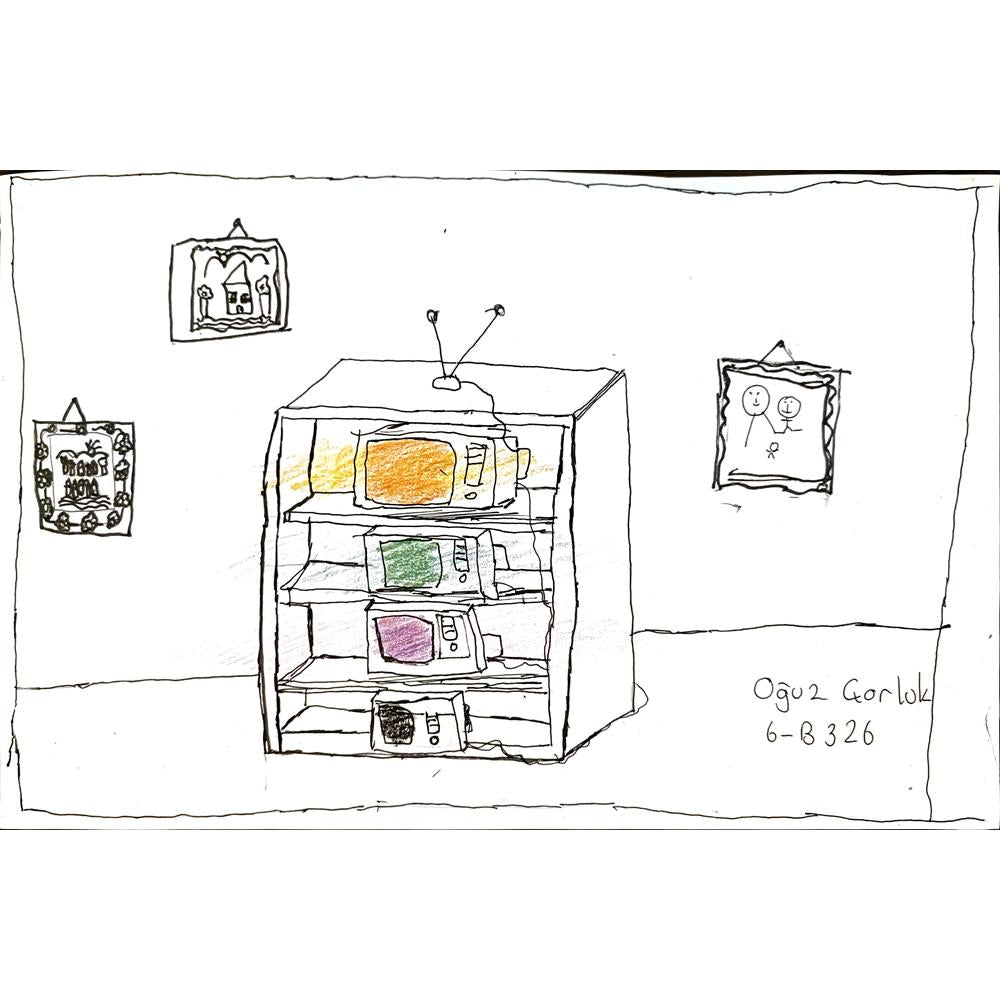 Oğuz Çorluk 33x23cm Orijinal Karikatür BOD04467