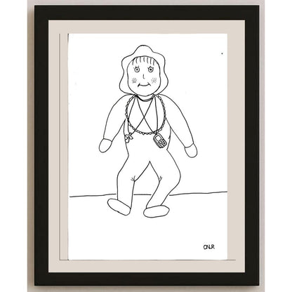 OnurÖzkan 33x23cm Orijinal Karikatür BOD04468