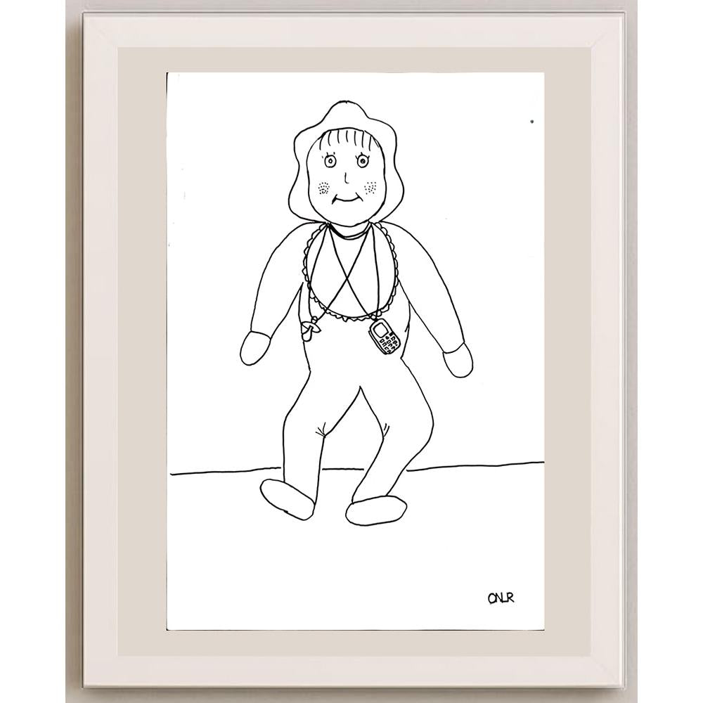 OnurÖzkan 33x23cm Orijinal Karikatür BOD04468
