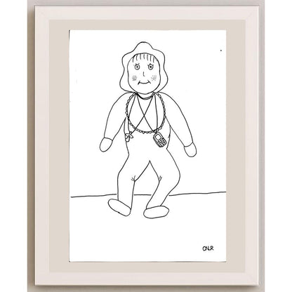 OnurÖzkan 33x23cm Orijinal Karikatür BOD04468