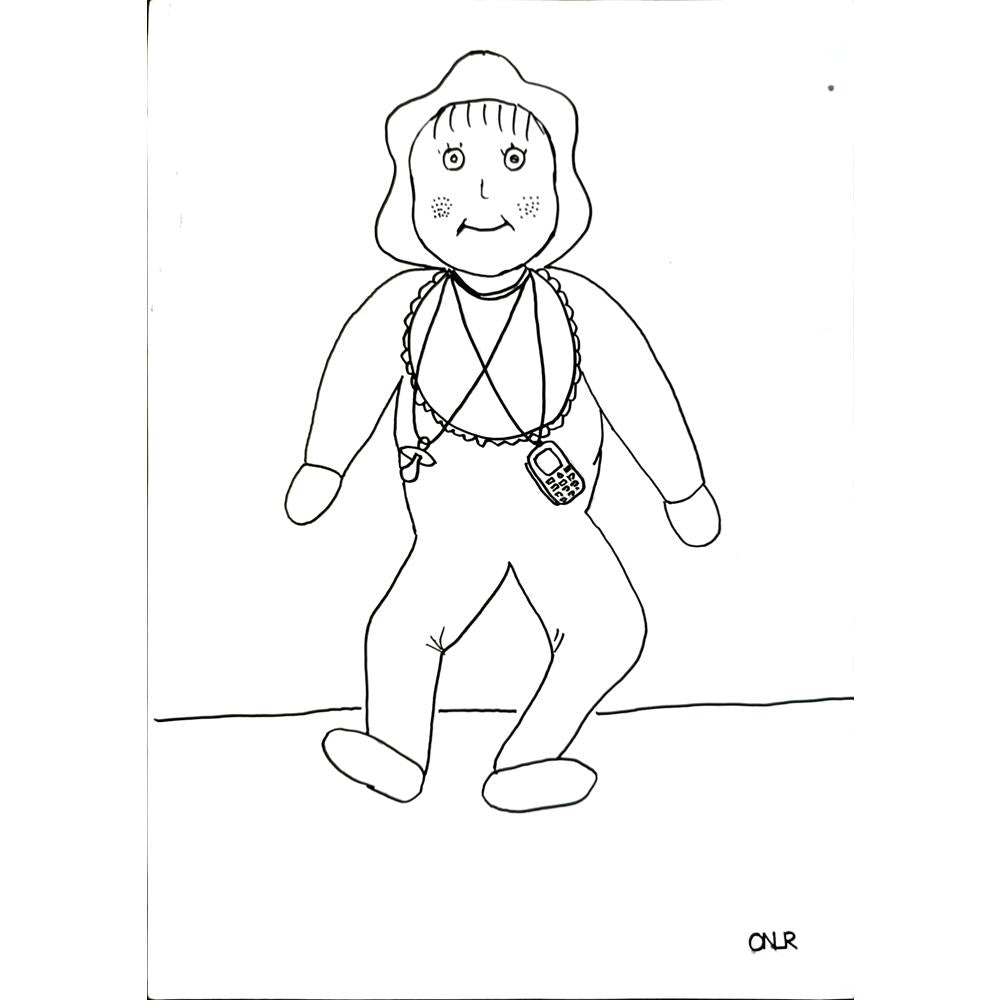 OnurÖzkan 33x23cm Orijinal Karikatür BOD04468