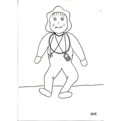 OnurÖzkan 33x23cm Orijinal Karikatür BOD04468