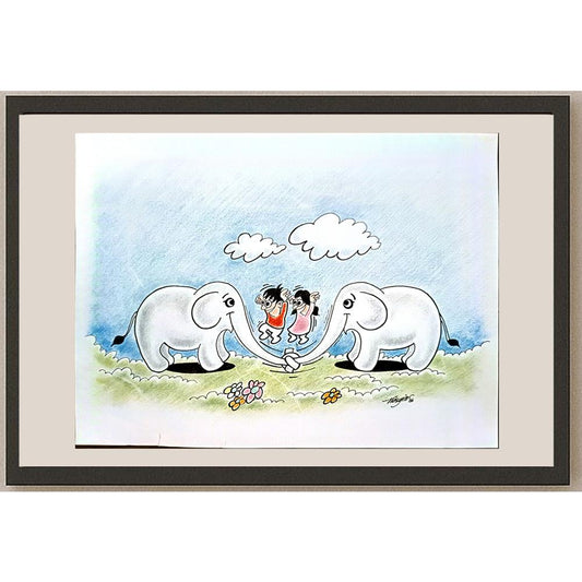 Hüseyin Soylu 29x21cm Orijinal Karikatür BOD04471