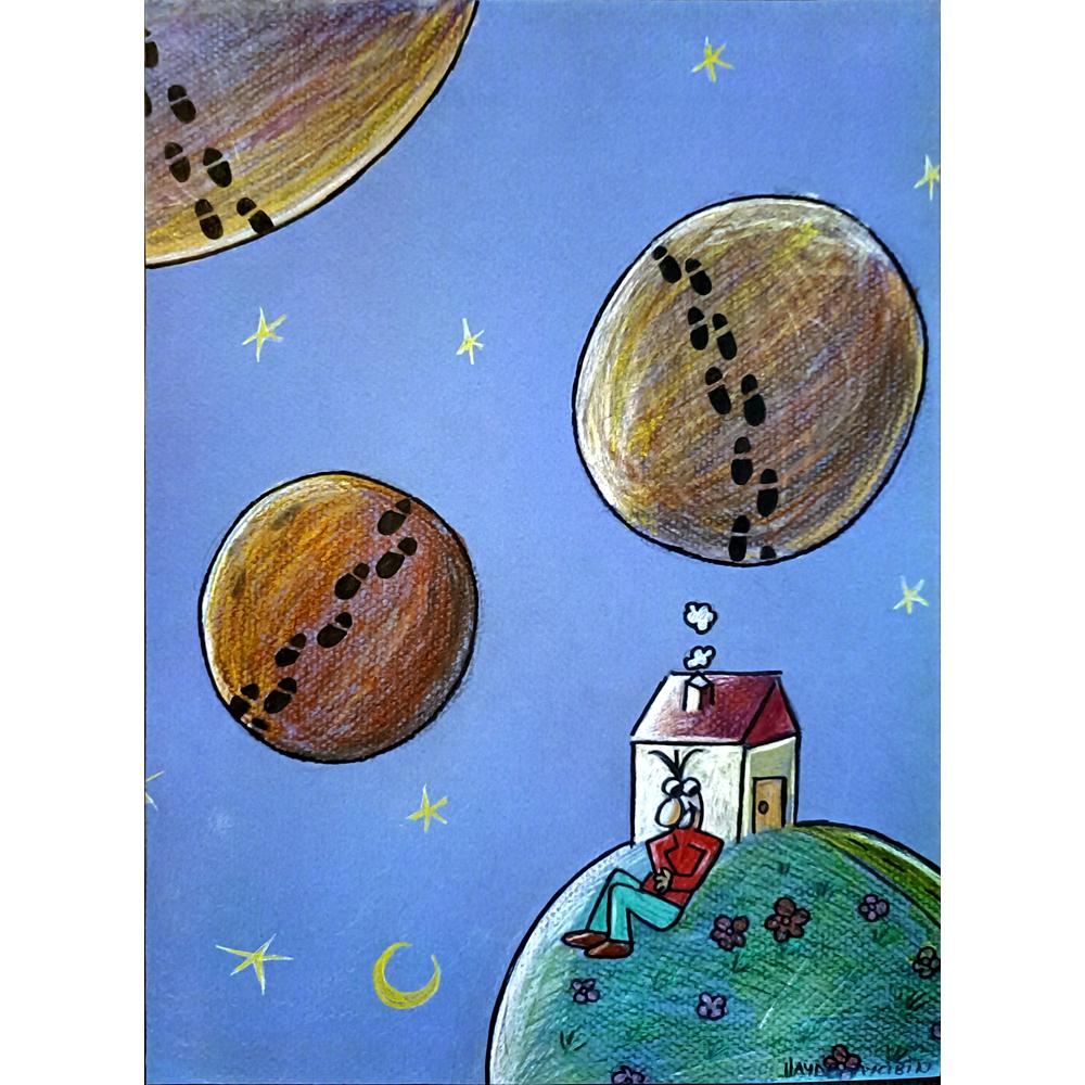 İlayda Aycibin 35x25cm Orijinal Karikatür BOD04480