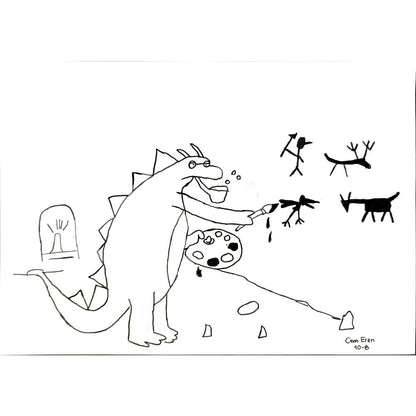 Cem Eren 29x21cm Orijinal Karikatür BOD04482