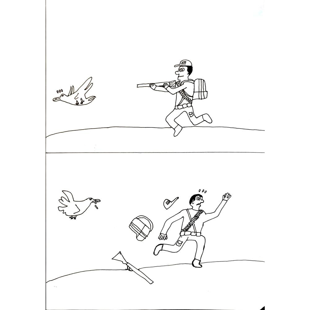 Eray Turan 29x21cm Orijinal Karikatür BOD04484