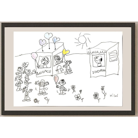 Hilal Yıldız 29x21cm Orijinal Karikatür BOD04486