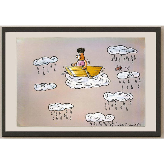 İlayda Tahincioğlu 35x25cm Orijinal Karikatür BOD04492