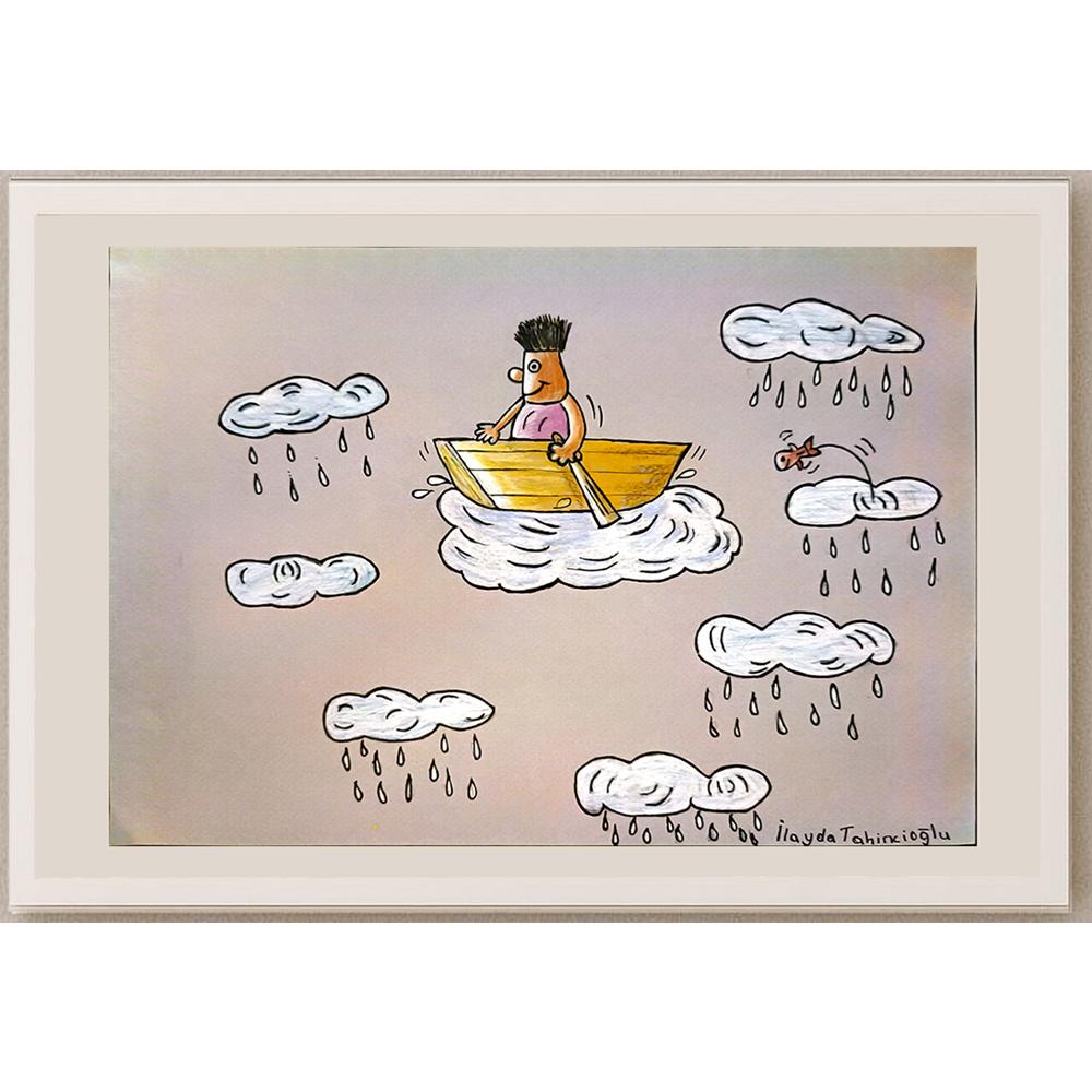 İlayda Tahincioğlu 35x25cm Orijinal Karikatür BOD04492