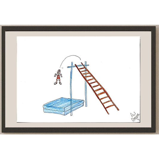 Ali Dinçgör 35x25cm Orijinal Karikatür BOD04493