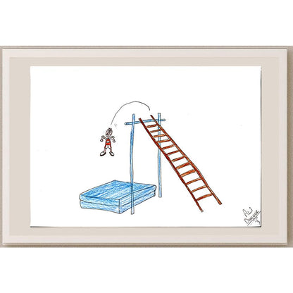 Ali Dinçgör 35x25cm Orijinal Karikatür BOD04493