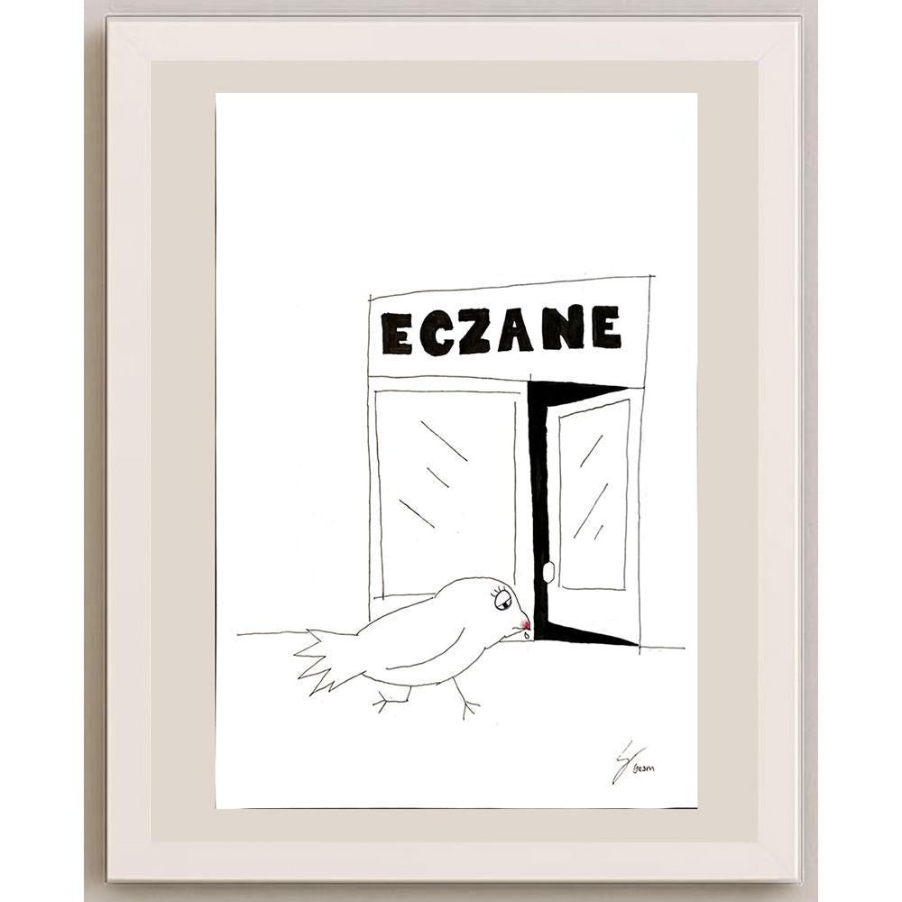 Yeşim Doğruer 29x21cm Orijinal Karikatür BOD04496