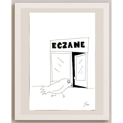 Yeşim Doğruer 29x21cm Orijinal Karikatür BOD04496