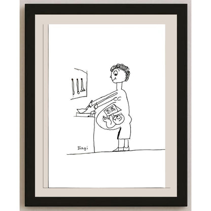 Ezgi Ece 29x21cm Orijinal Karikatür BOD04498