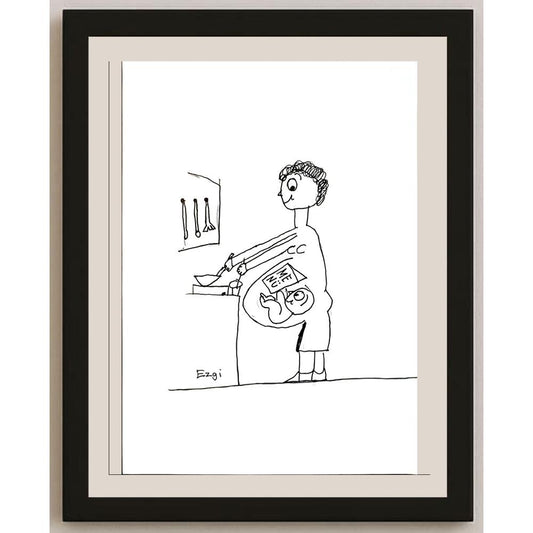 Ezgi Ece 29x21cm Orijinal Karikatür BOD04498