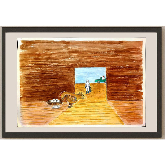 Halil Akyol 43x30cm Orijinal Karikatür BOD04499