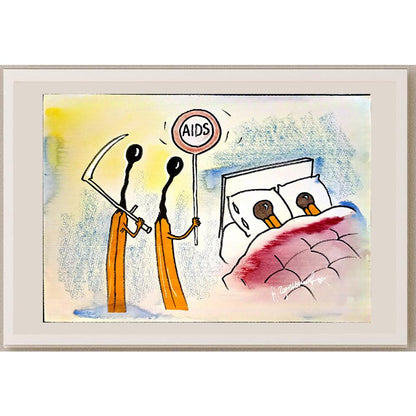 Chernyshev Nickolay 43x30cm Orijinal Karikatür BOD04501