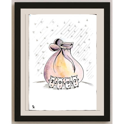 Zenya Kuznetzova 43x30cm Orijinal Karikatür BOD04503