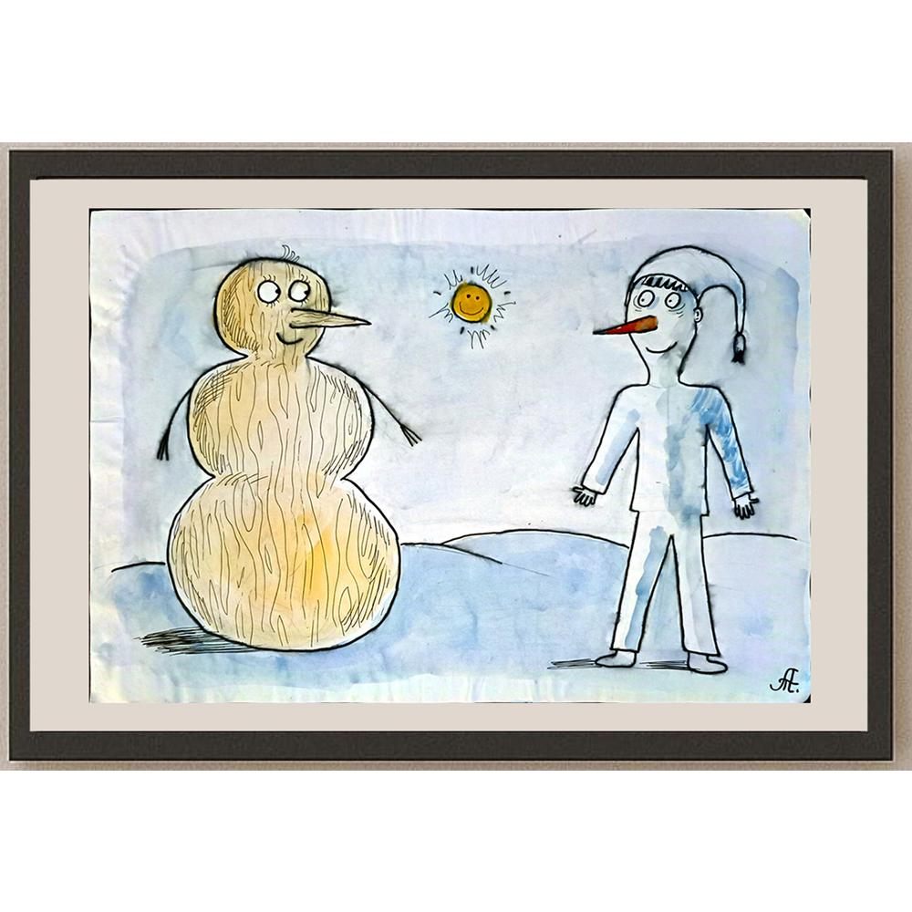Sasha Torgova 43x30cm Orijinal Karikatür BOD04506