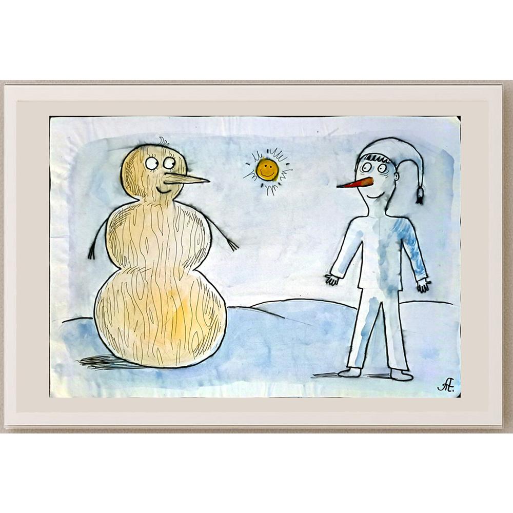 Sasha Torgova 43x30cm Orijinal Karikatür BOD04506