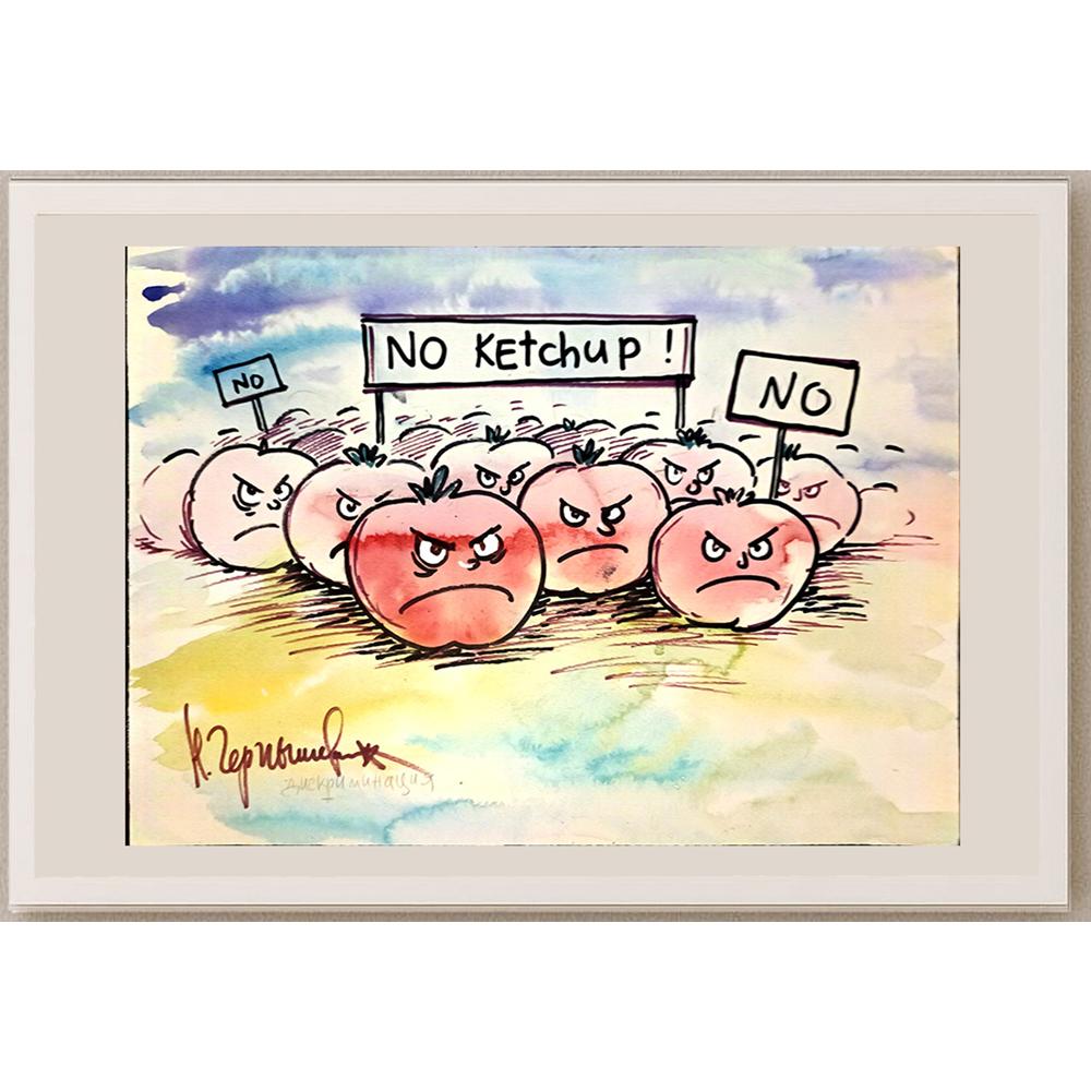 Chernyshev Nickolay 43x30cm Orijinal Karikatür BOD04507