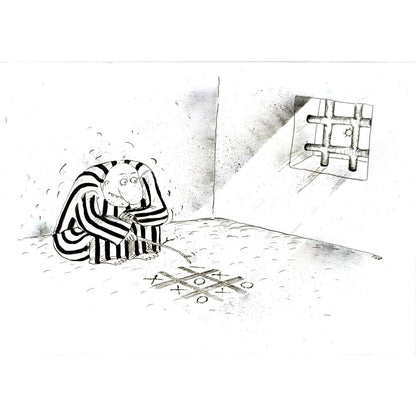 Sokolov Sergey 43x30cm Orijinal Karikatür BOD04509