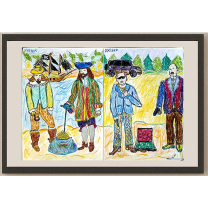 Oleg Ryabov 43x30cm Orijinal Karikatür BOD04511