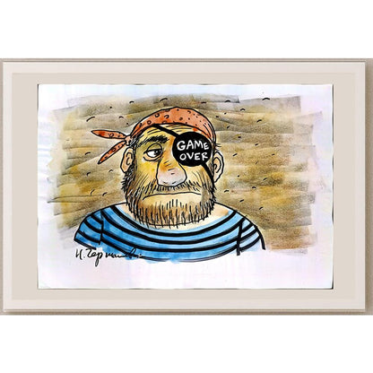 Chernyshev Nickolay 43x30cm Orijinal Karikatür BOD04513