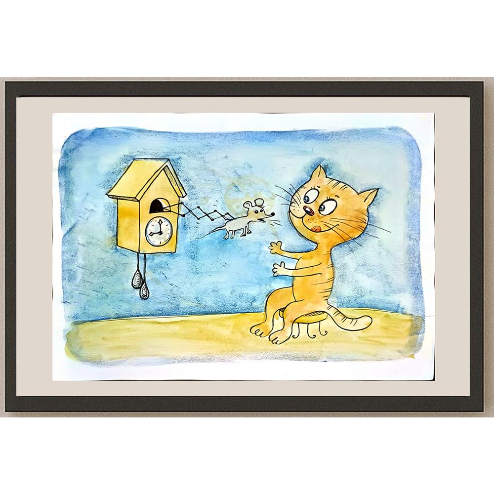 Alena Samsonova 43x30cm Orijinal Karikatür BOD04514