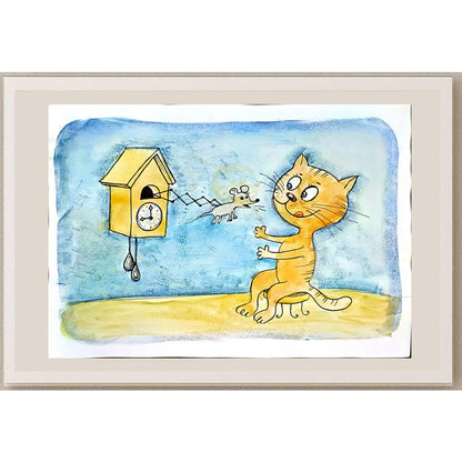 Alena Samsonova 43x30cm Orijinal Karikatür BOD04514