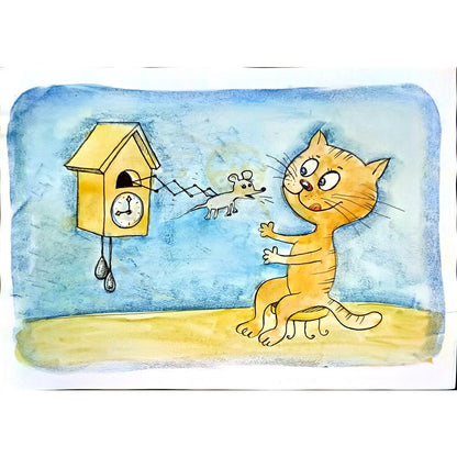 Alena Samsonova 43x30cm Orijinal Karikatür BOD04514