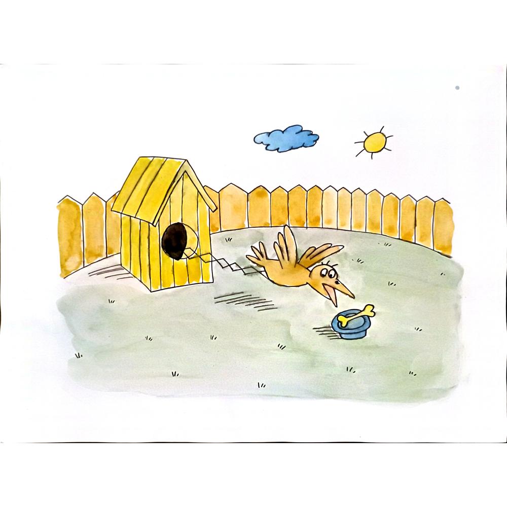 Misha Karmanov 43x30cm Orijinal Karikatür BOD04516