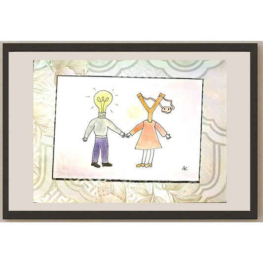 Alena Samsonova 43x30cm Orijinal Karikatür BOD04521