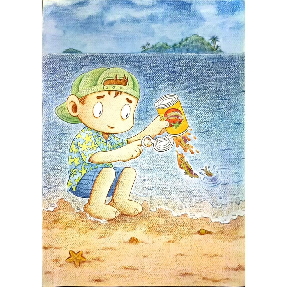 Benjasit Tumying 43x30cm Orijinal Karikatür BOD04522